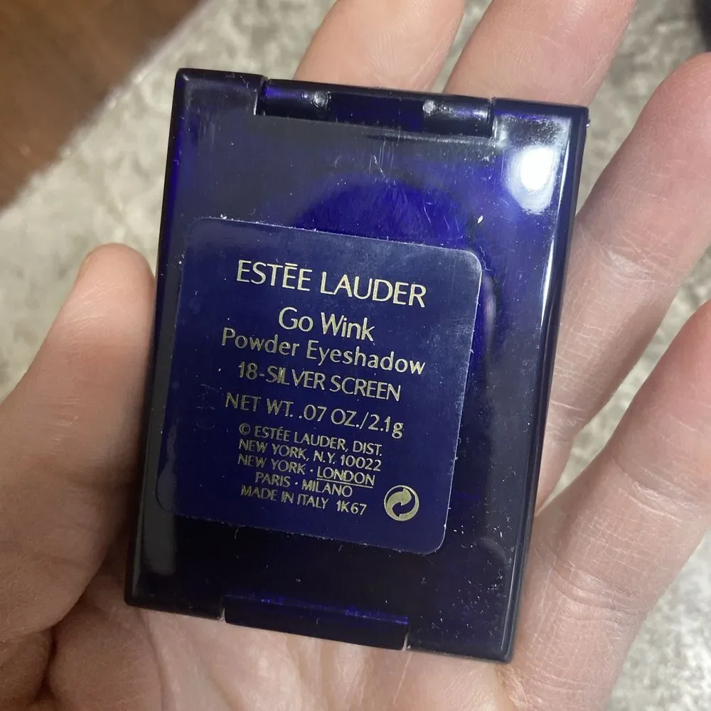 New Estee Lauder Go‎ Wink Powder Eyeshadow # 18 Silver Screen